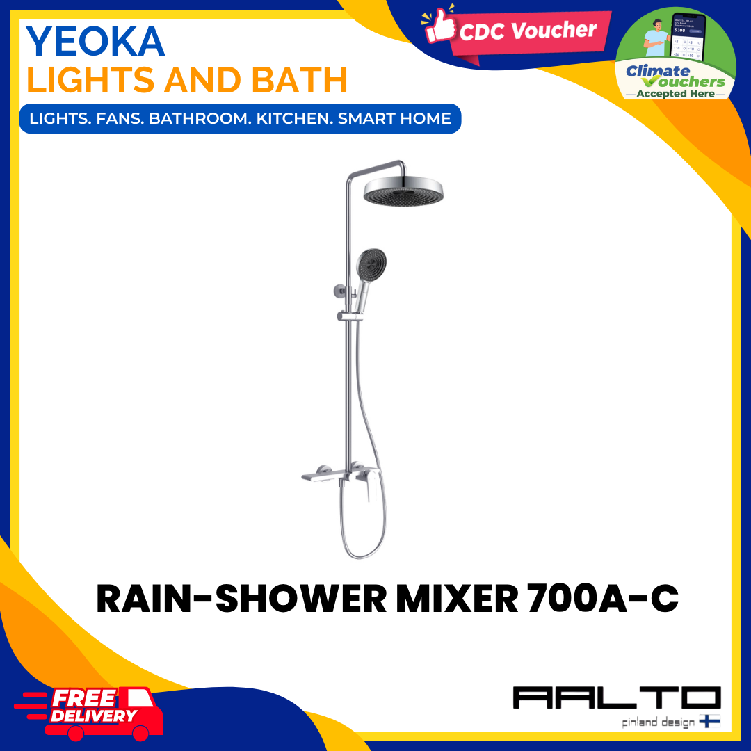 AALTO 700A Modern Rainshower Mixer Set