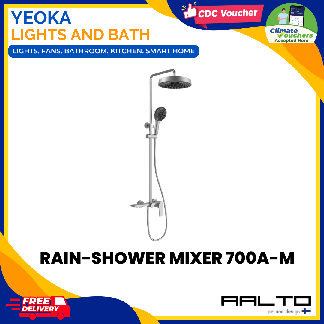 AALTO 700A Modern Rainshower Mixer Set