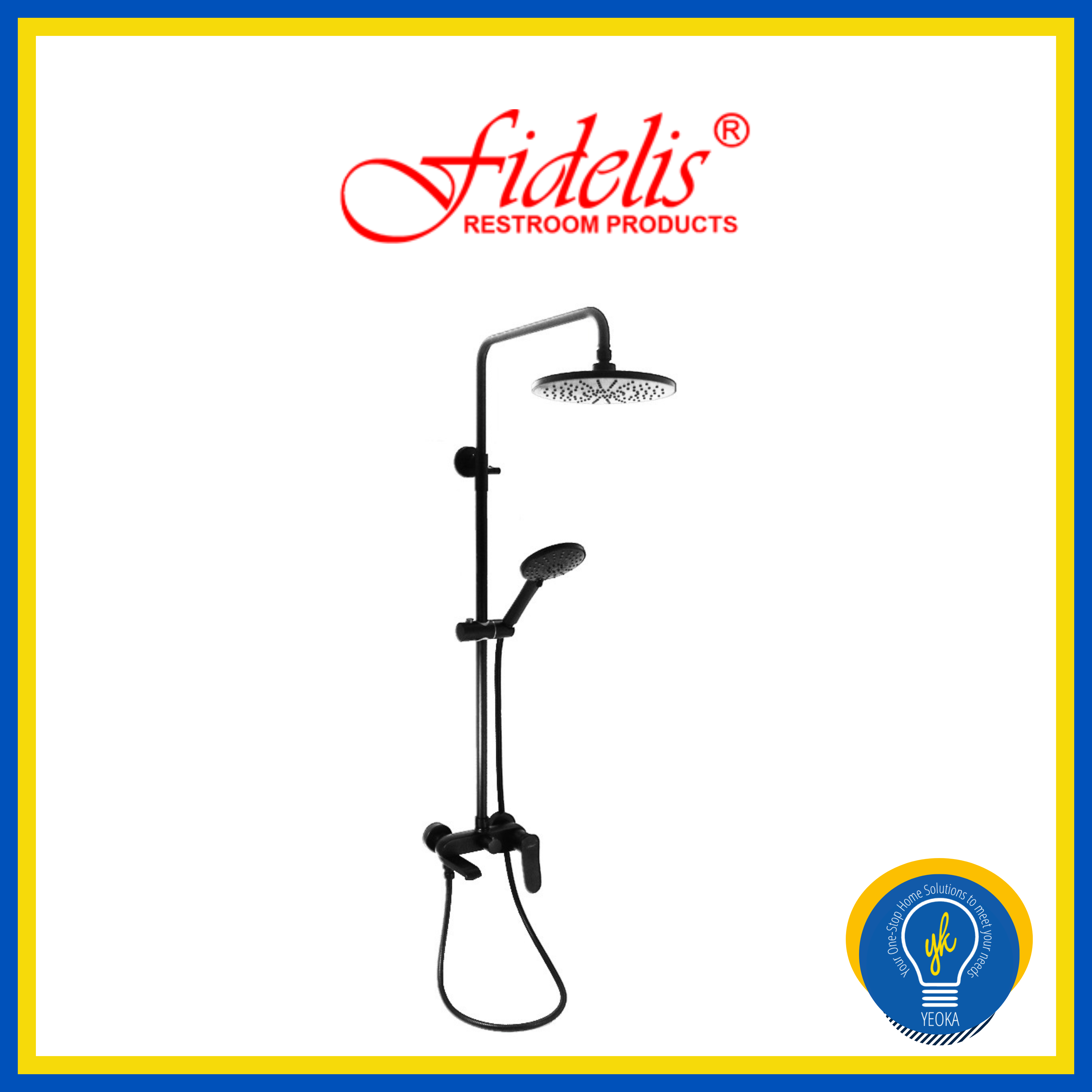 FIDELIS Rain Bath Shower Mixer FT-7108 (Coober Series)