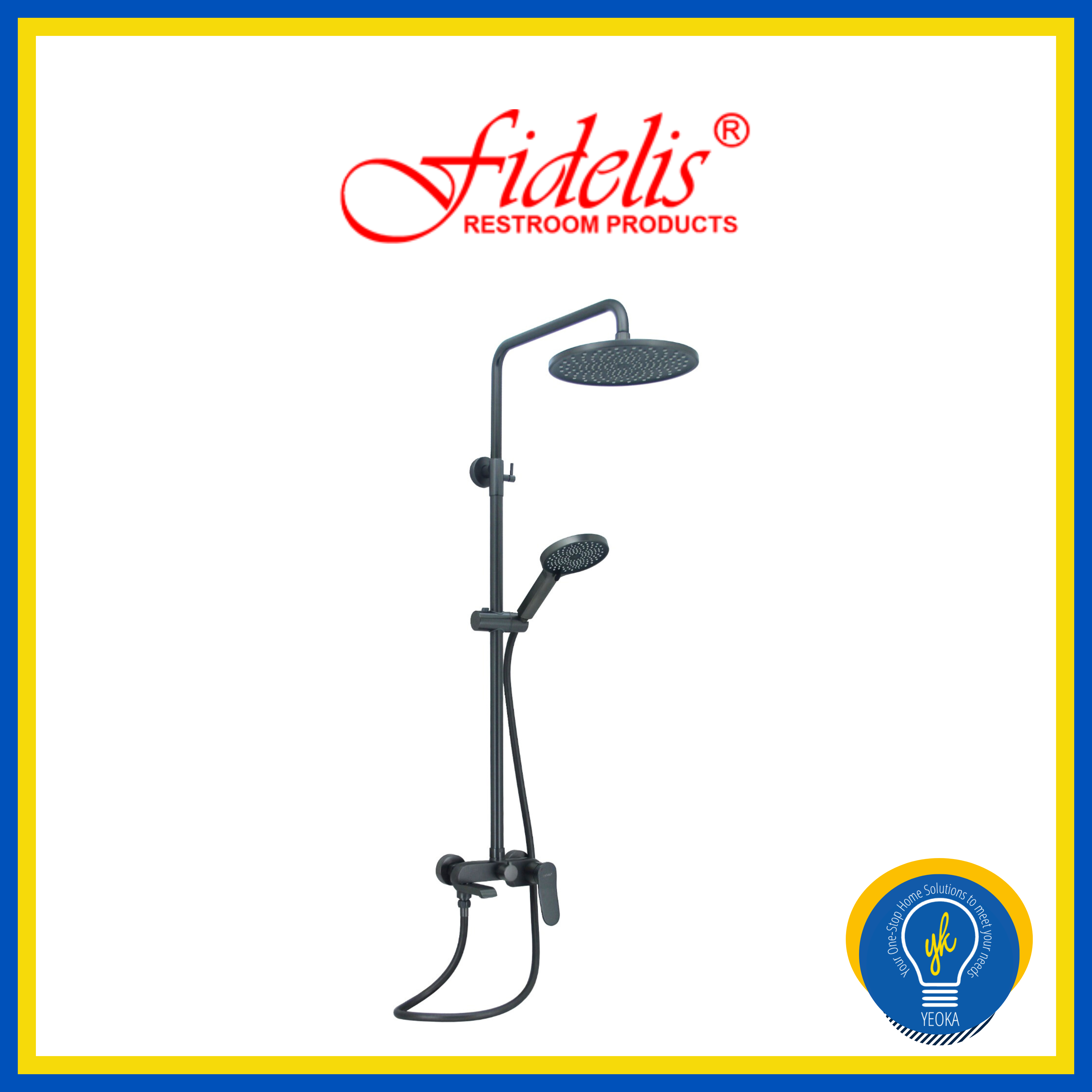 FIDELIS Rain Bath Shower Mixer FT-7108 (Coober Series)