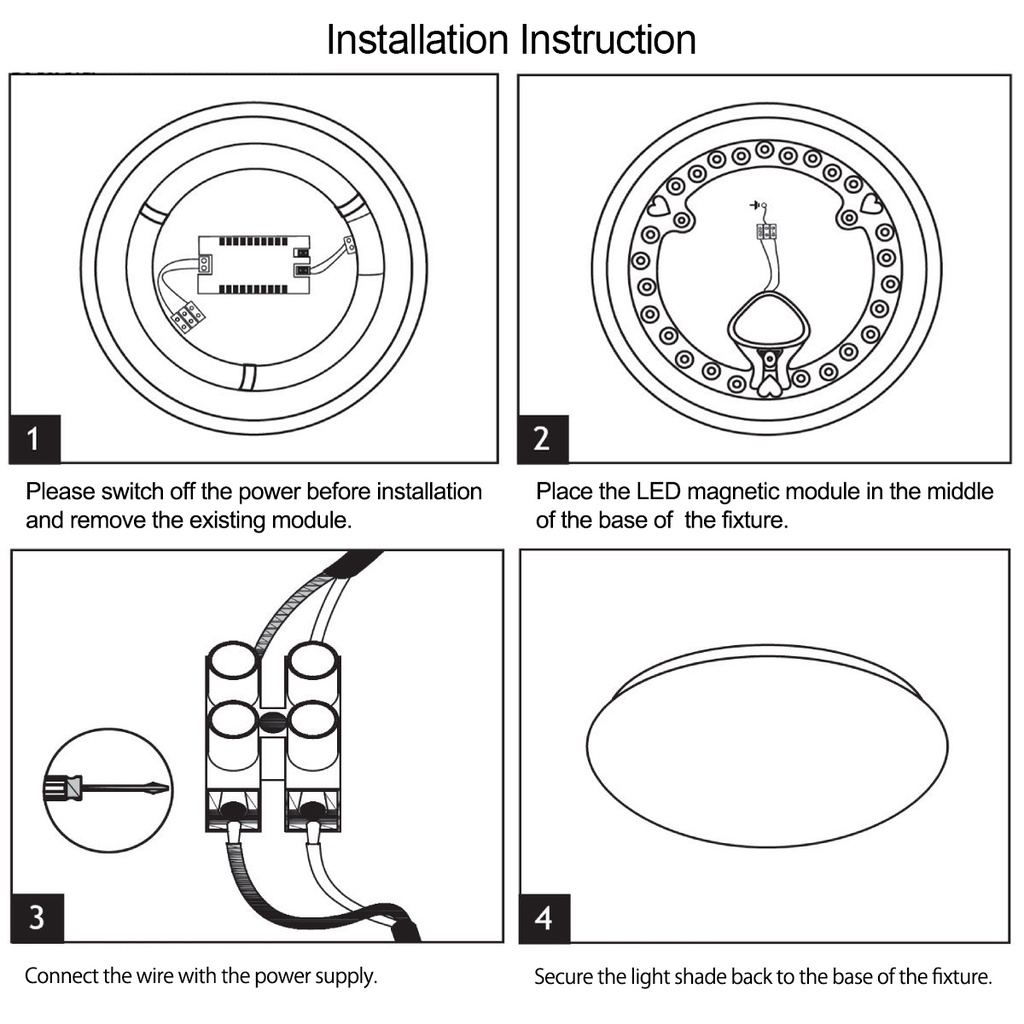 SUNSHINE Single Tone Magnetic Module LED Panel