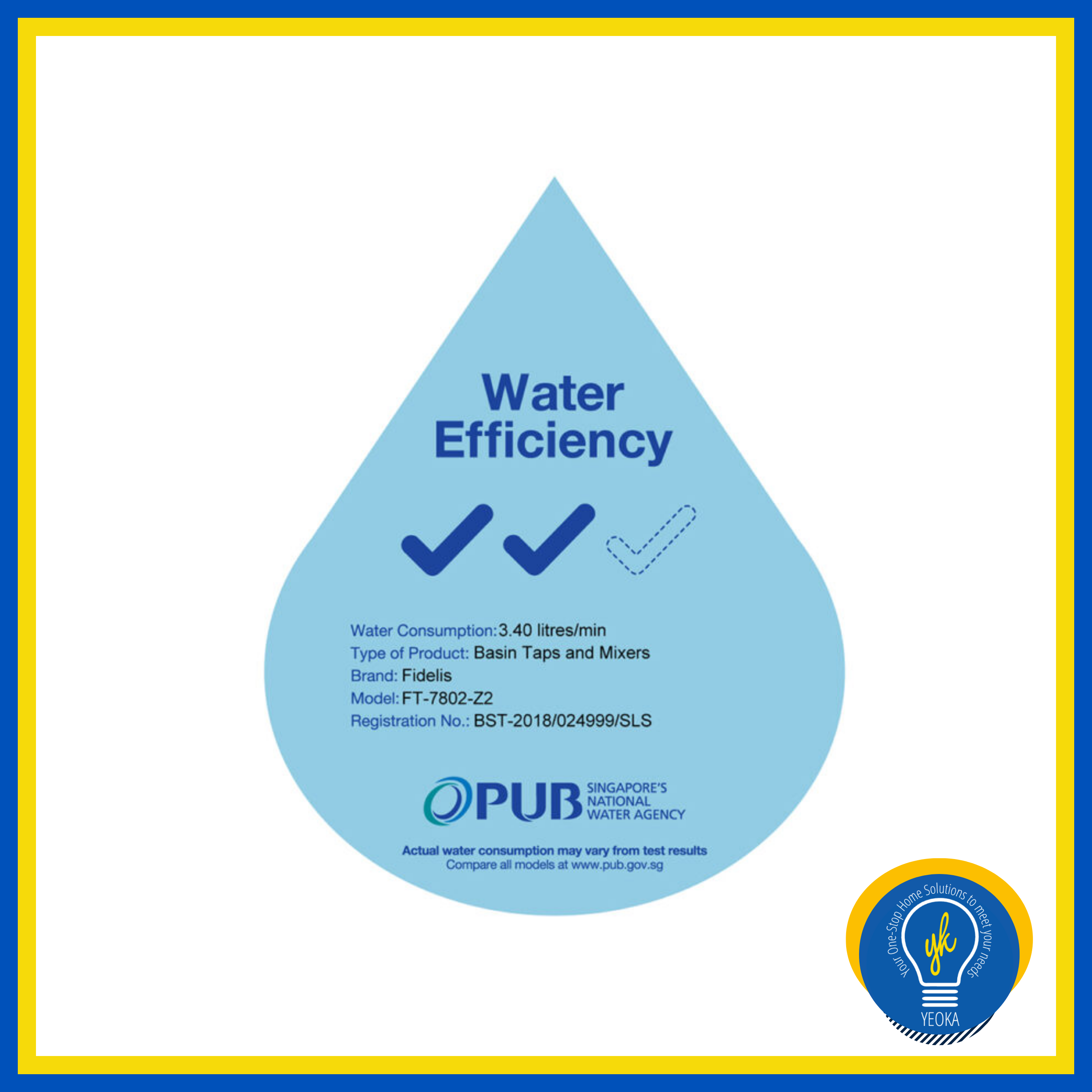 FIDELIS Basin Tall Mixer Tap FT-7802 (Venus Series)