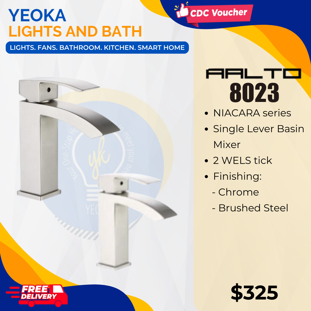 AALTO BASIN MIXER NIACARA SERIES 8023