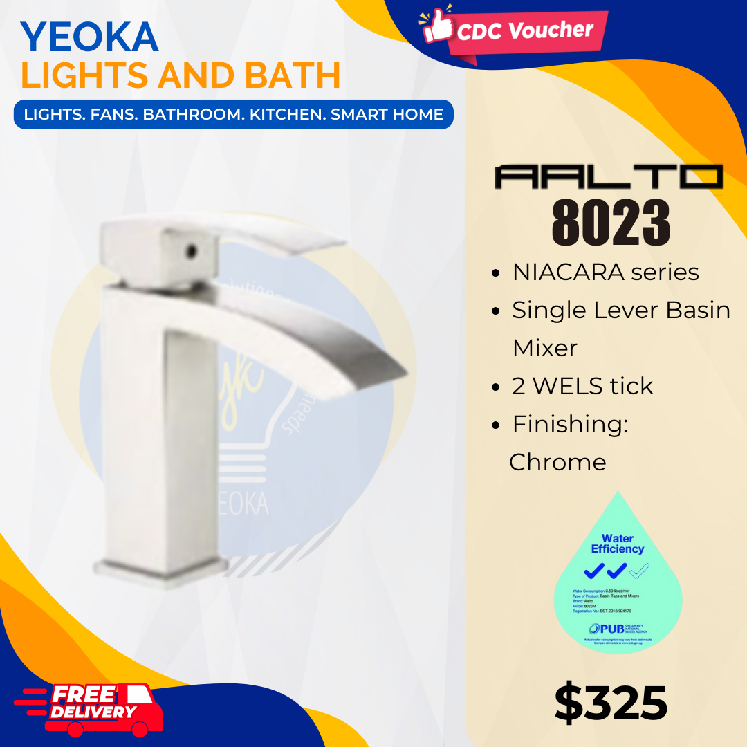 AALTO BASIN MIXER NIACARA SERIES 8023