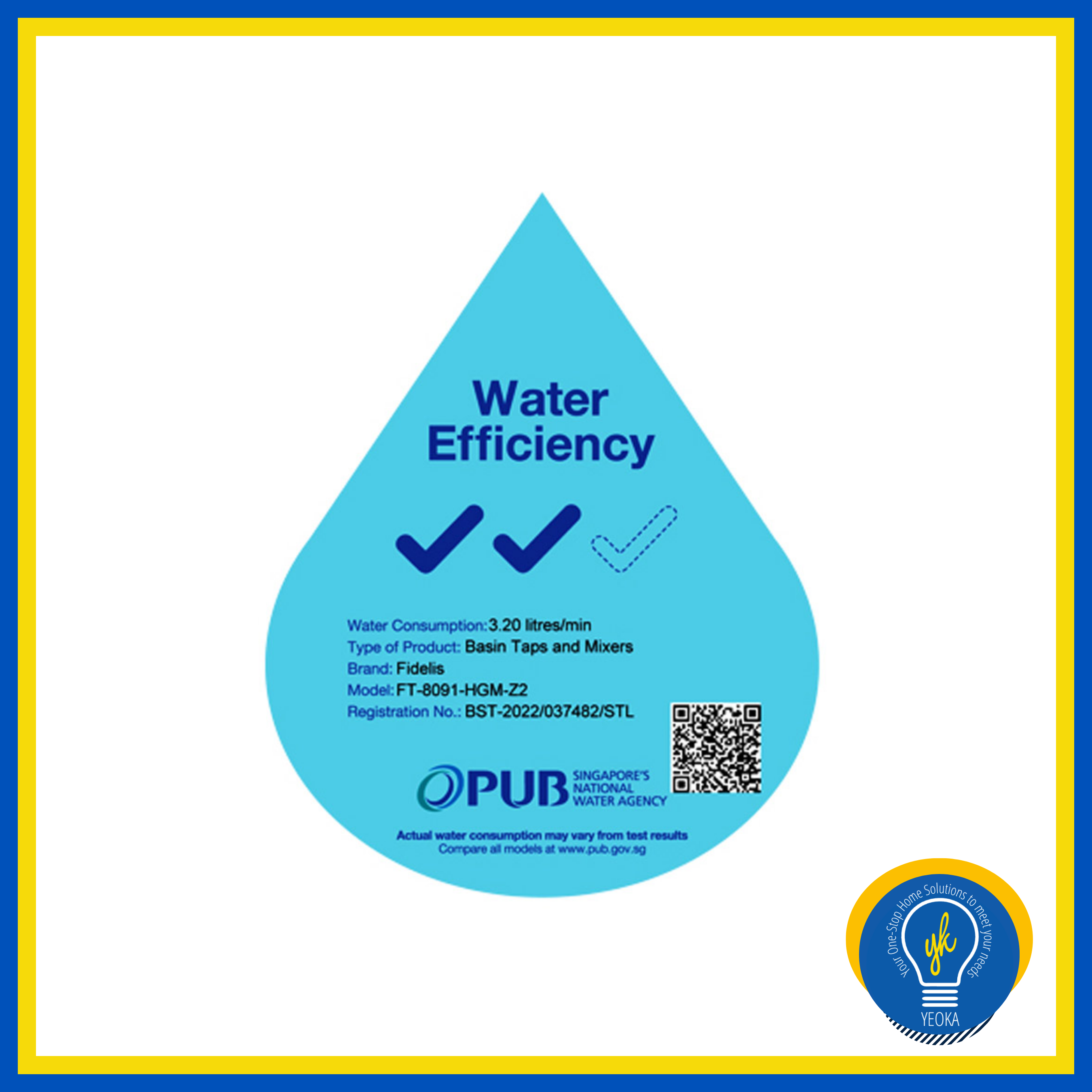 FIDELIS Basin Mixer Tap FT-8091 (Piccante Series)