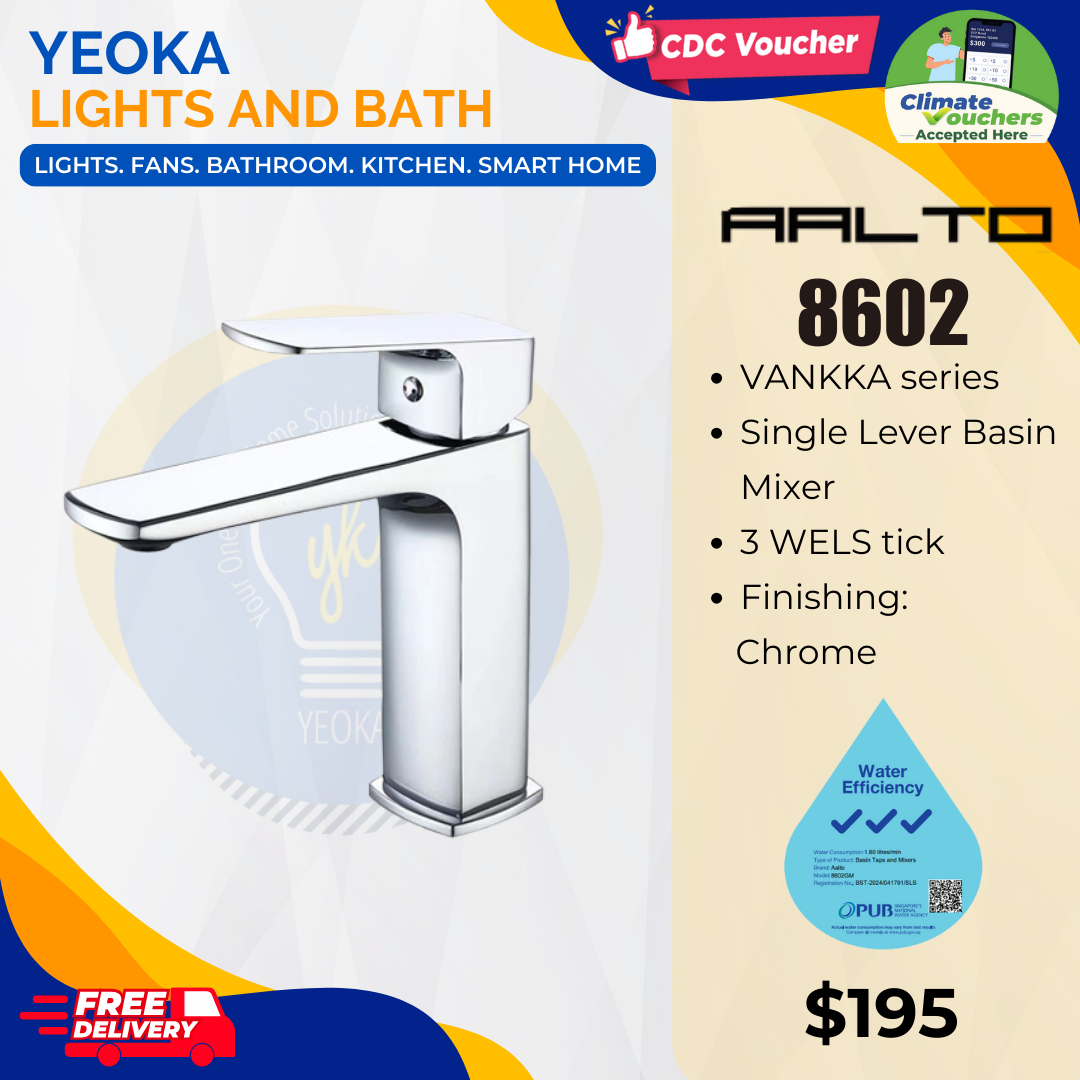AALTO BASIN MIXER VANKKA SERIES 8602