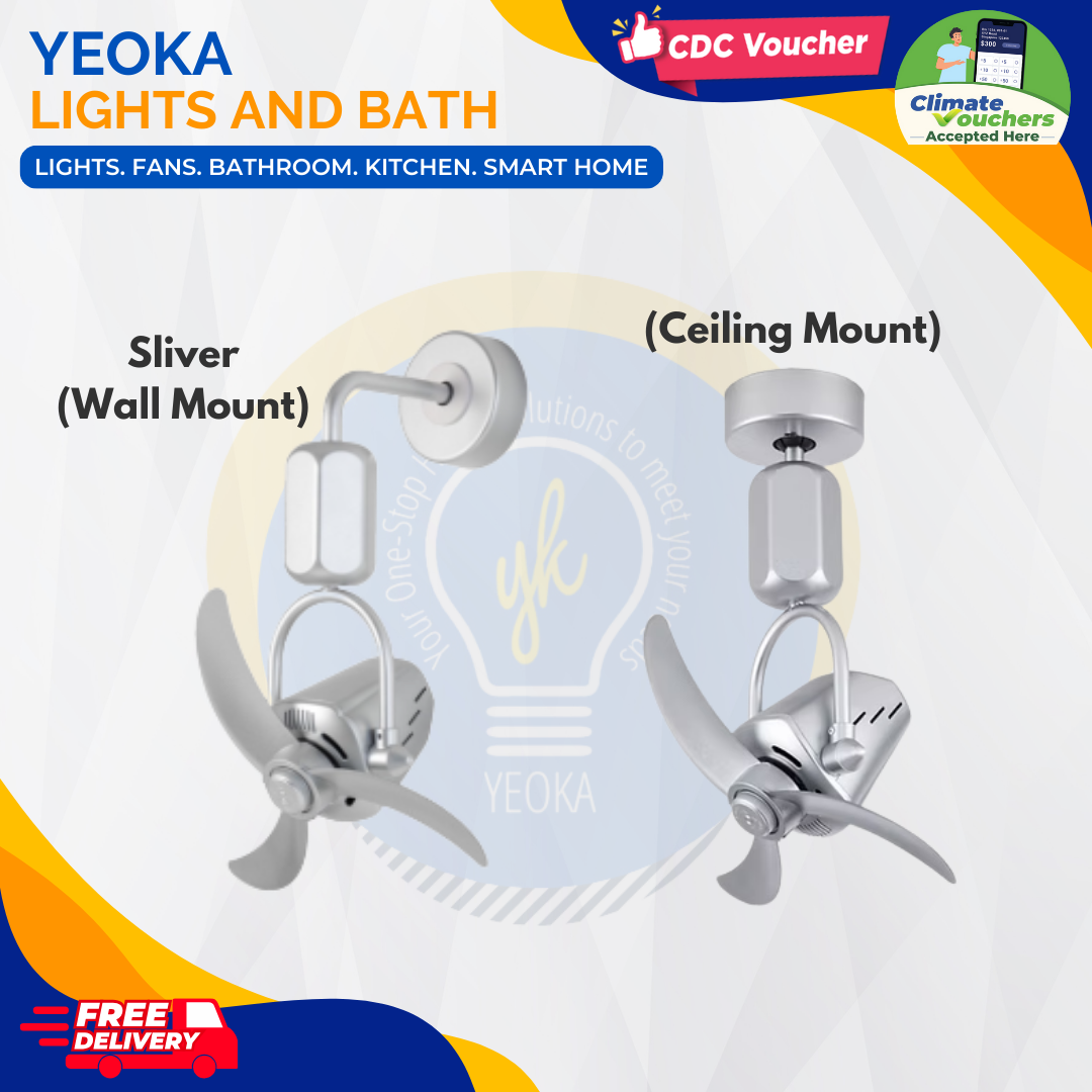 FANCO Corner Fan VINO DC Motor (18") Ceiling Mounted