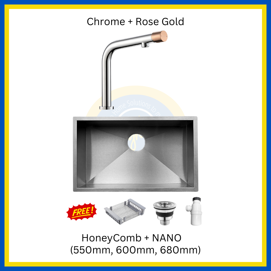 "MIX & MATCH" (1+1) NANO Kitchen Sink + Kitchen Sink Mixer Tap