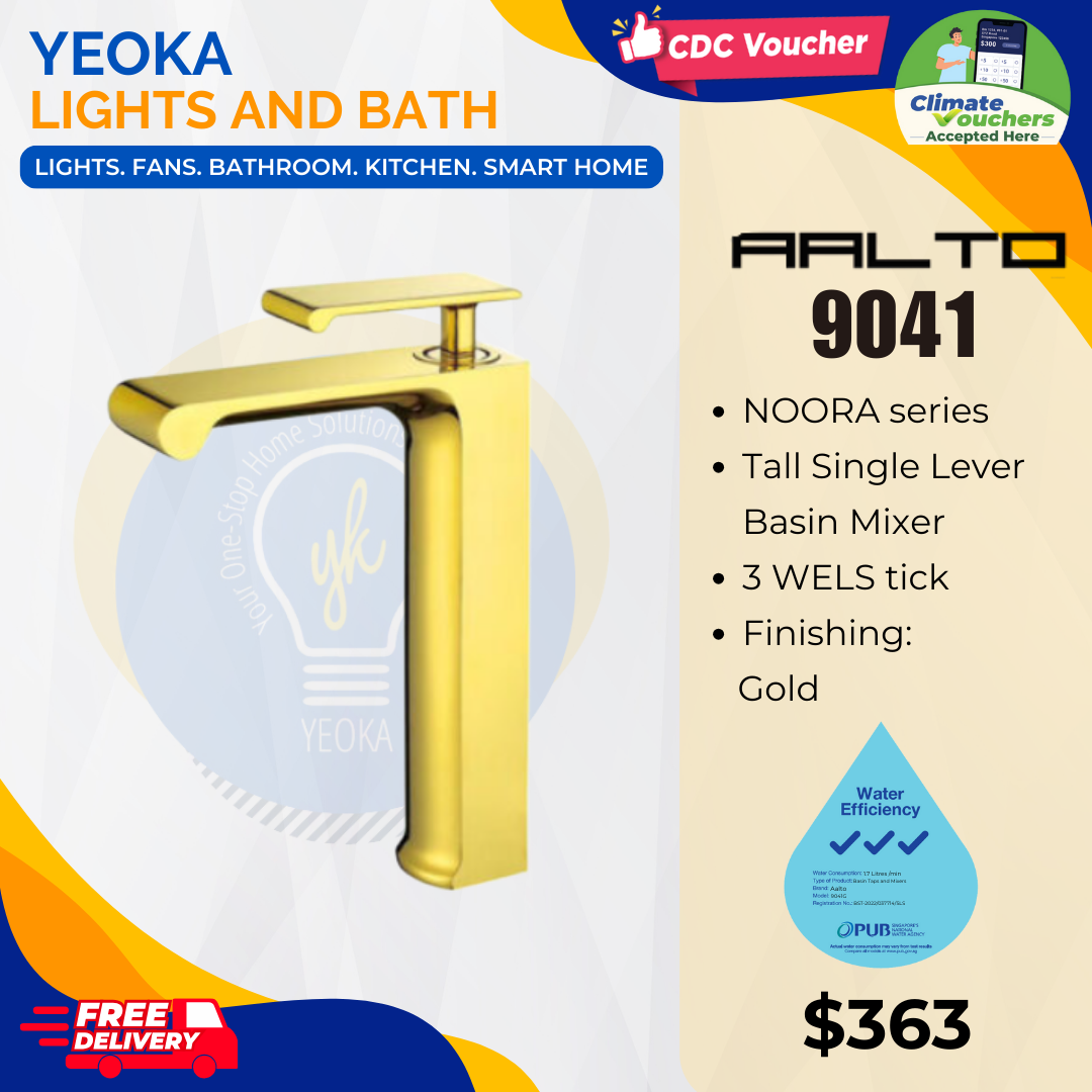 AALTO Tall BASIN MIXER NOORA SERIES 9041