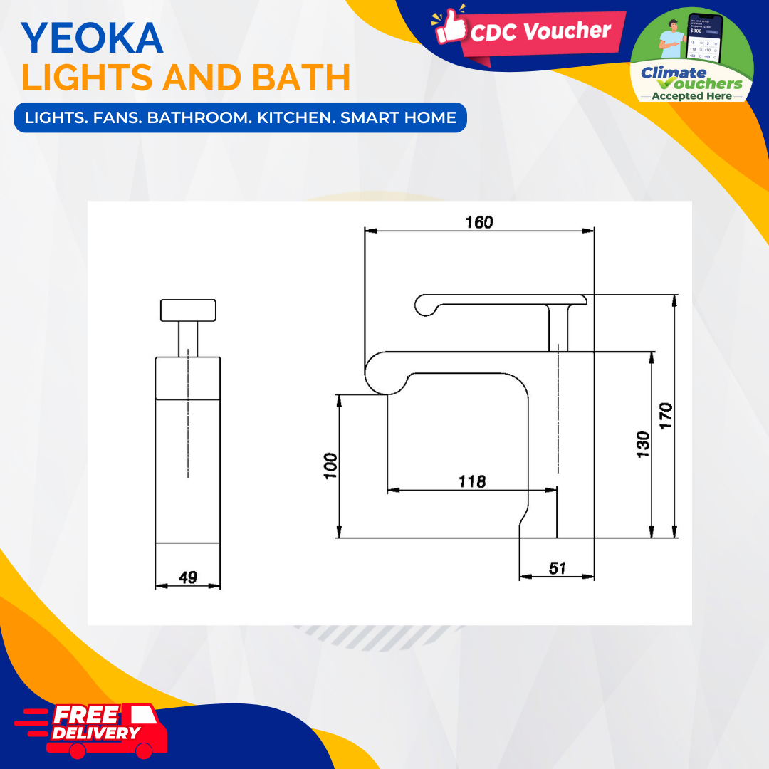 AALTO BASIN MIXER NOORA SERIES 9042