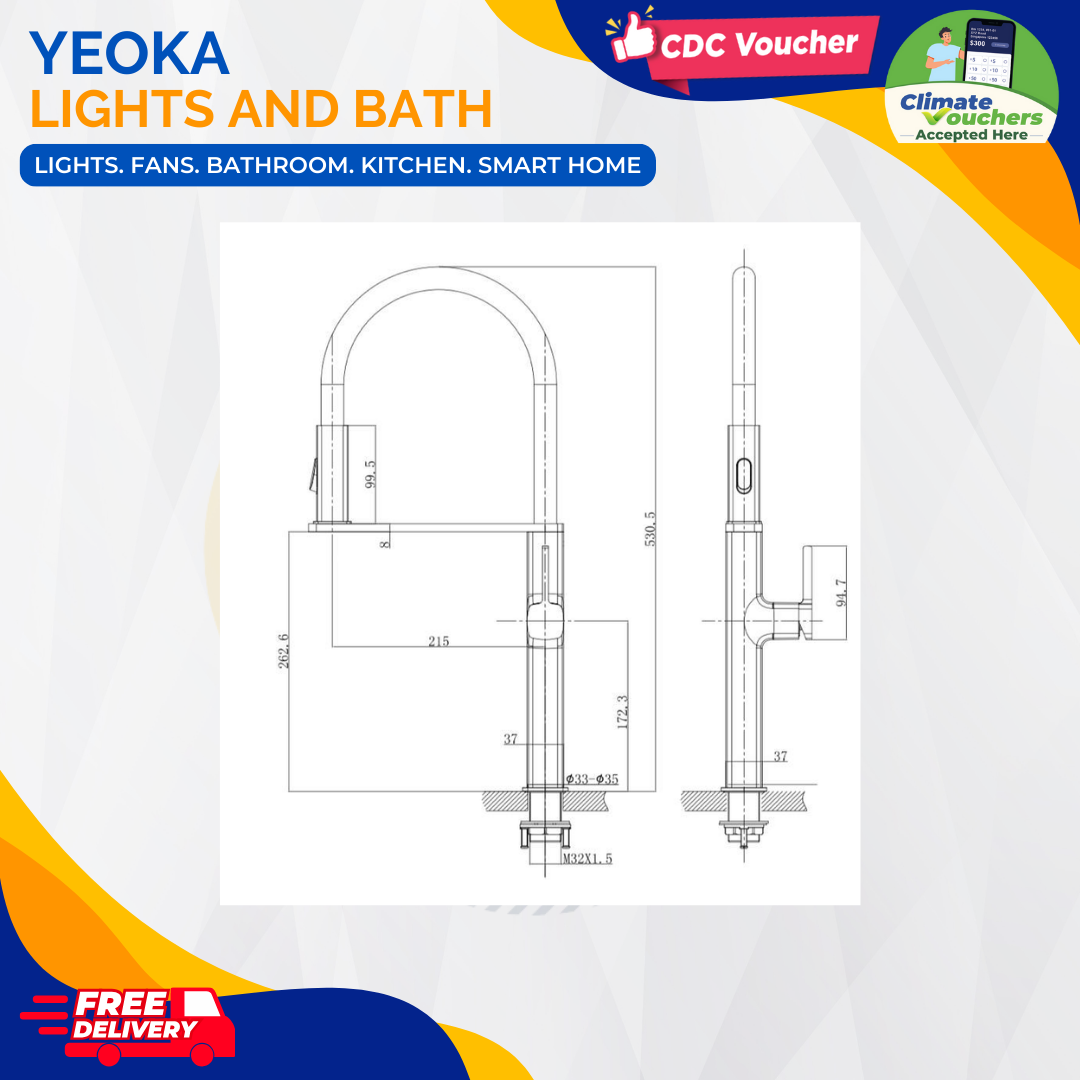 AALTO KITCHEN MIXER TAP MIXAR SERIES 9079GM