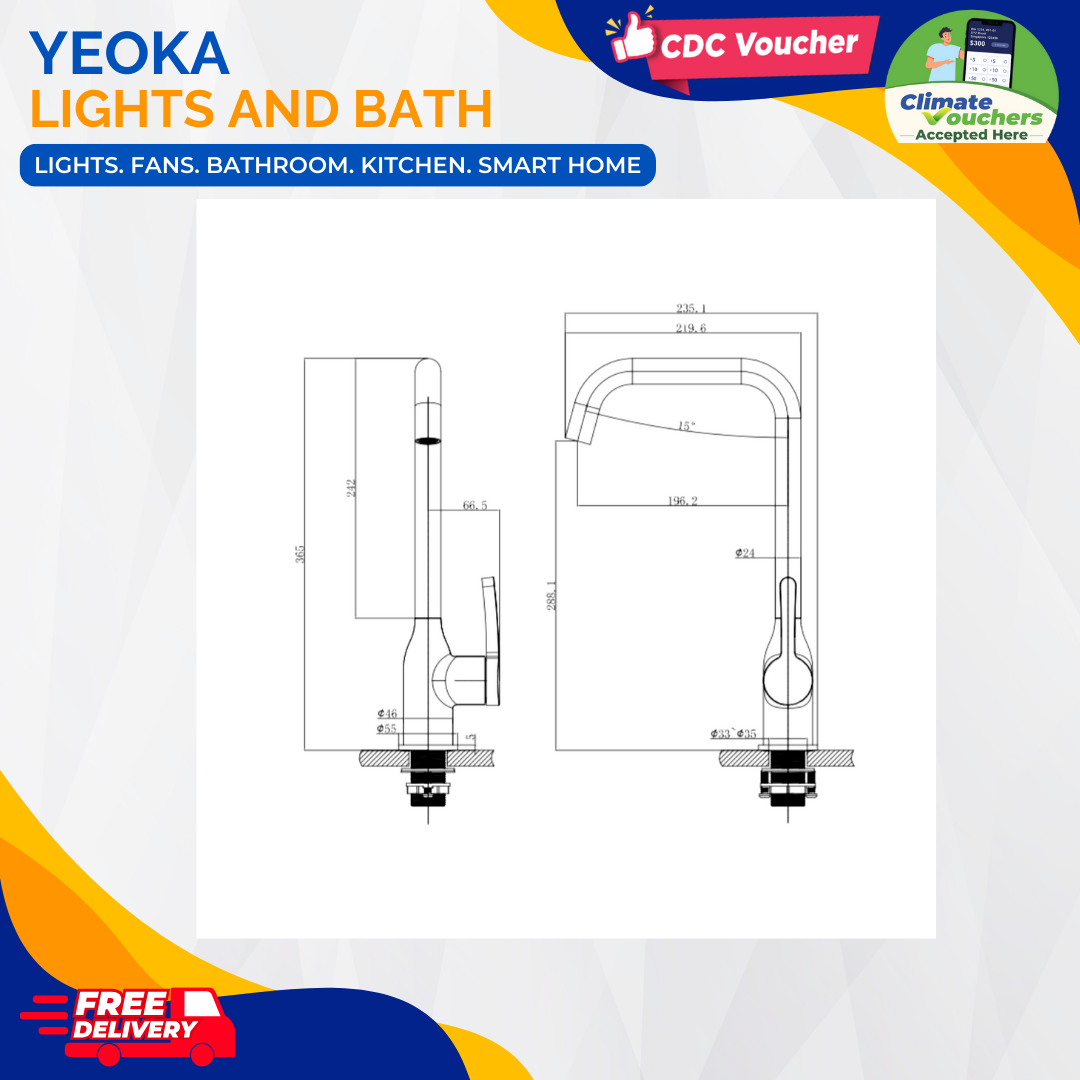 AALTO KITCHEN MIXER TAP MIXAR SERIES MIXER 9086M