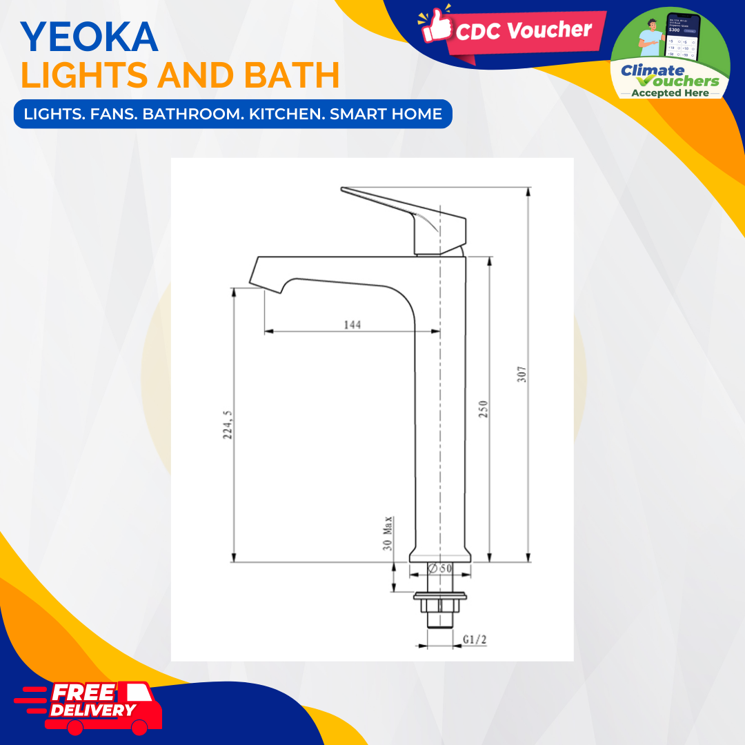 AALTO TALL BASIN COLD TAP KOLD SERIES 9213