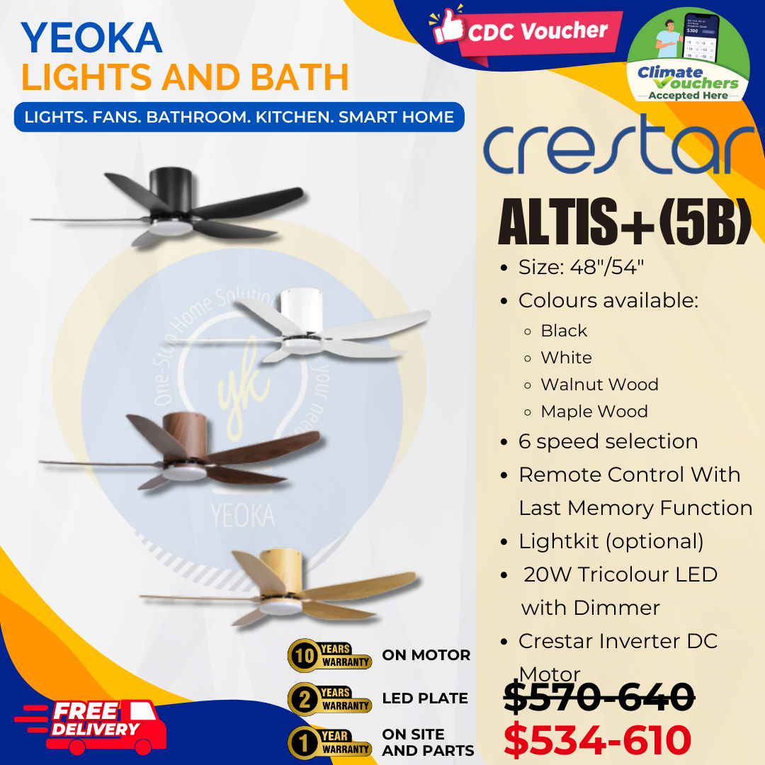 CRESTAR Ceiling Fan Altis+ (5B)