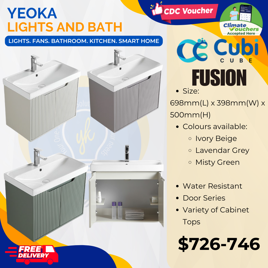 Cubi Cube Fusion Basin Cabinet(Door Series)