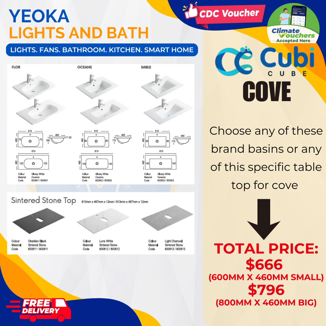 CUBI CUBE Cove Basin cabinet [Door series]