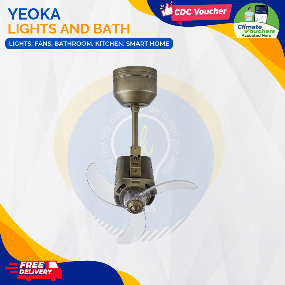 BESTAR Corner Fan Dino| Ceiling Mounted| 16" 2 Colours