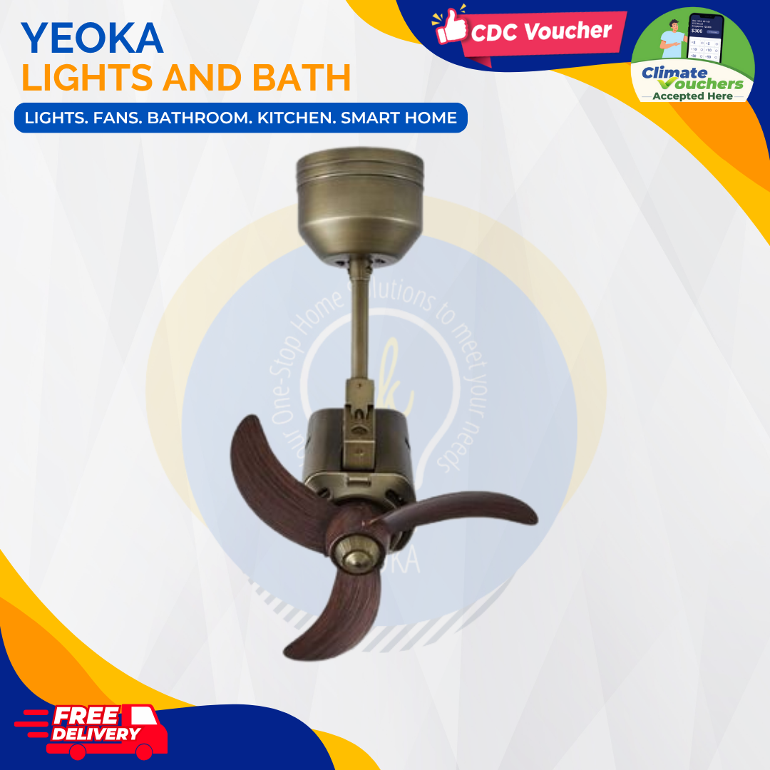 BESTAR Corner Fan Dino| Ceiling Mounted| 16" 2 Colours