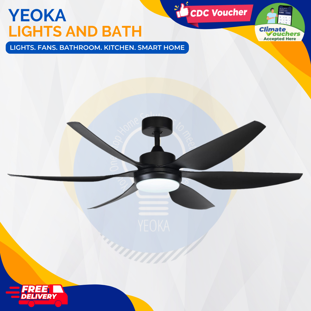 BESTAR Ceiling Fan HALI | 48/56" 24W LED RGB|6 Blades 3 Colours
