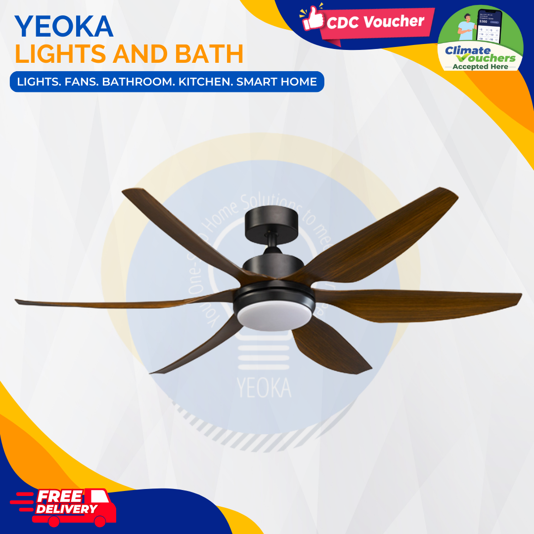 BESTAR Ceiling Fan HALI | 48/56" 24W LED RGB|6 Blades 3 Colours