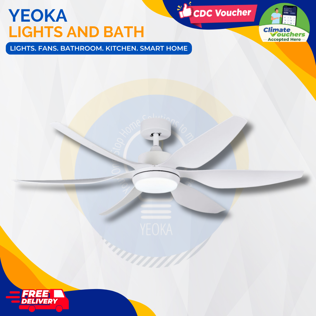 BESTAR Ceiling Fan HALI | 48/56" 24W LED RGB|6 Blades 3 Colours