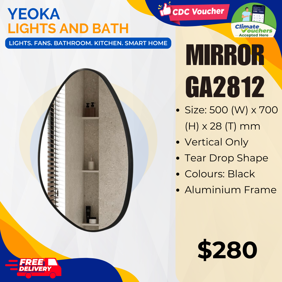 MIRROR GA2812 Teardrop Shape