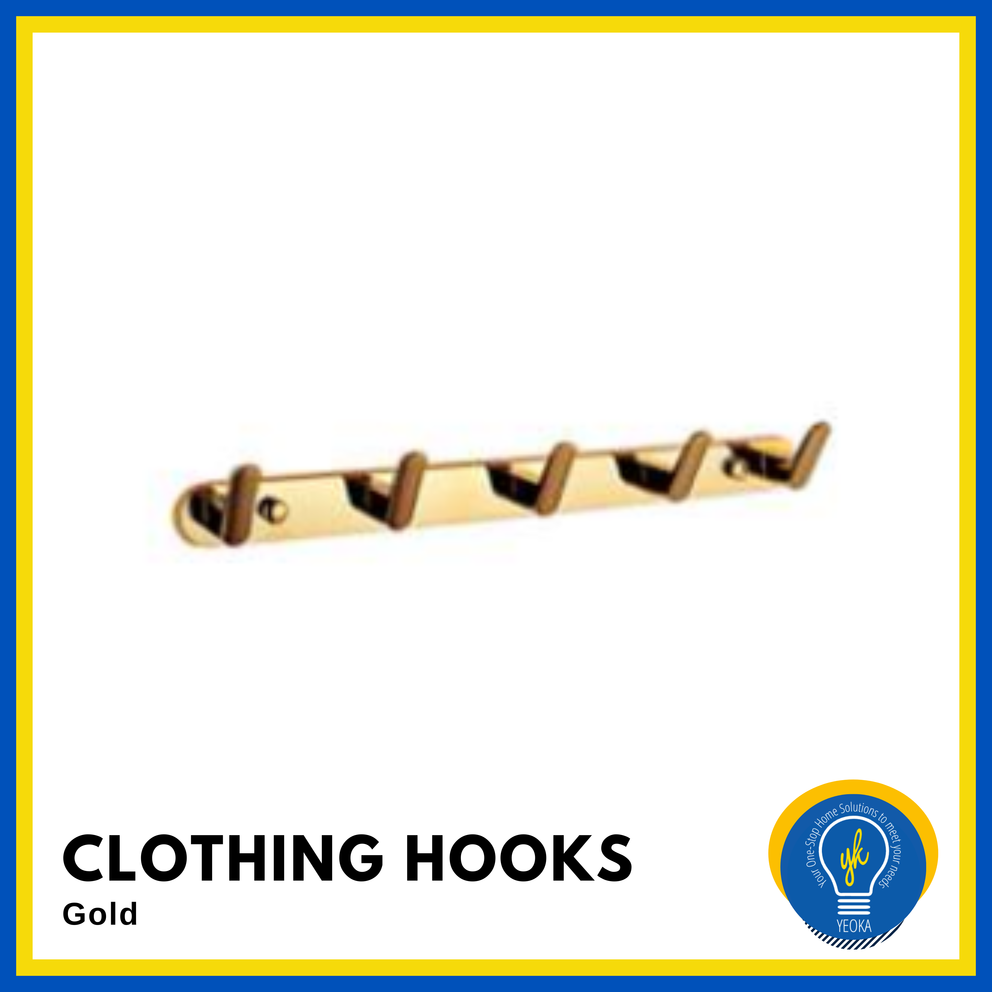 Clothing Hooks - 5 Hooks PBA-226C-5