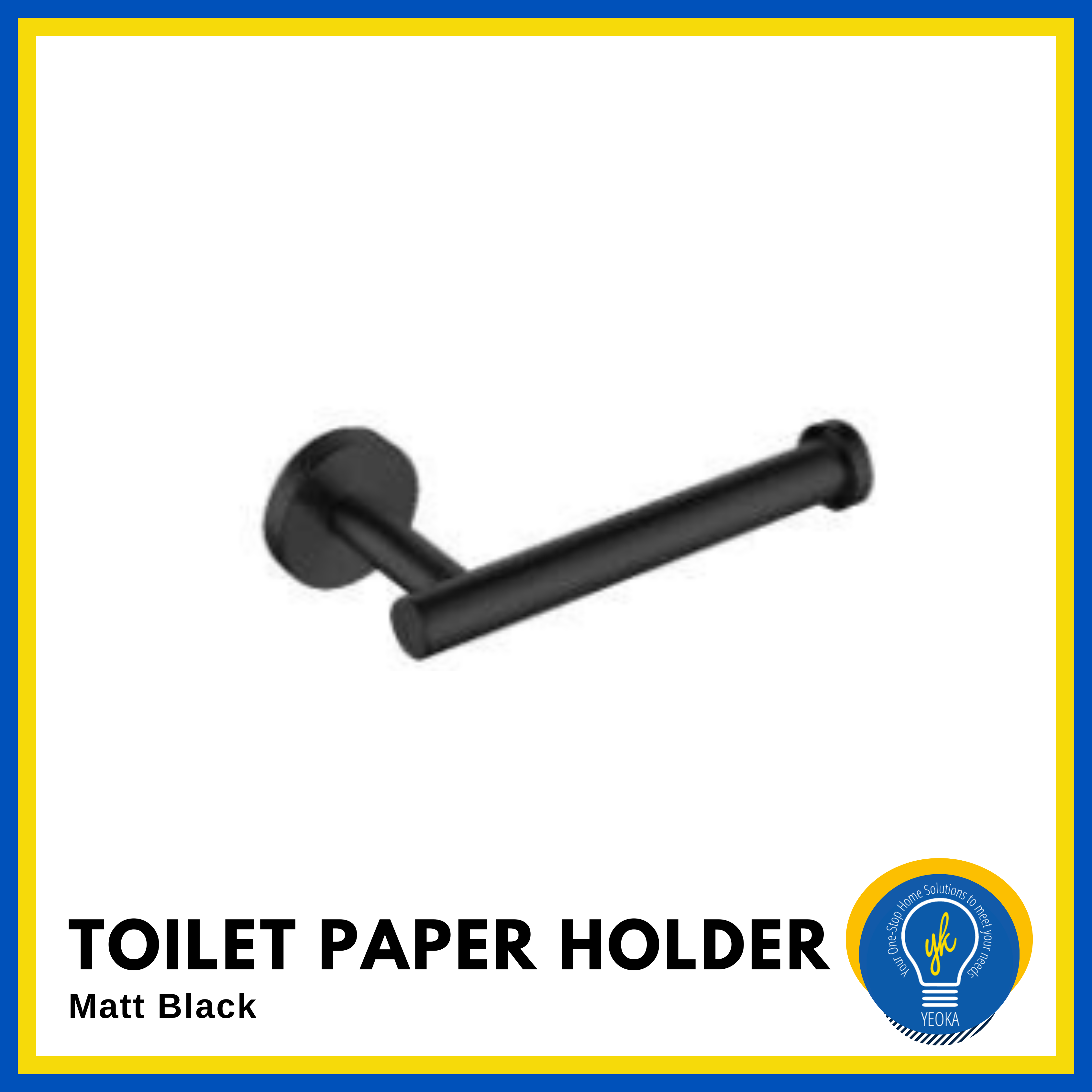 3-Pieces Bathroom Accessories Set - Matt Black PBA 71 Series
