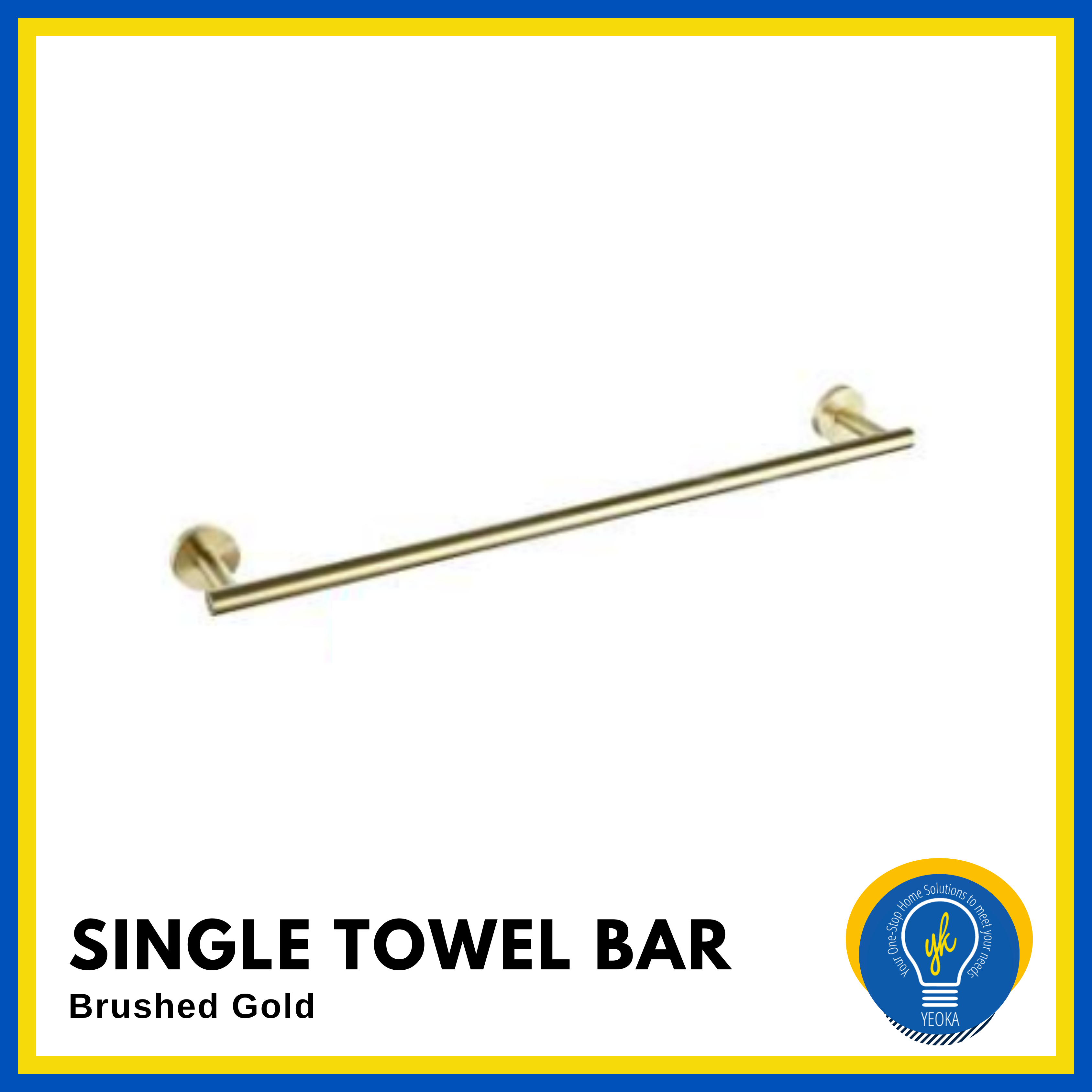 304 SS Single Towel Bar PBA-7111BG