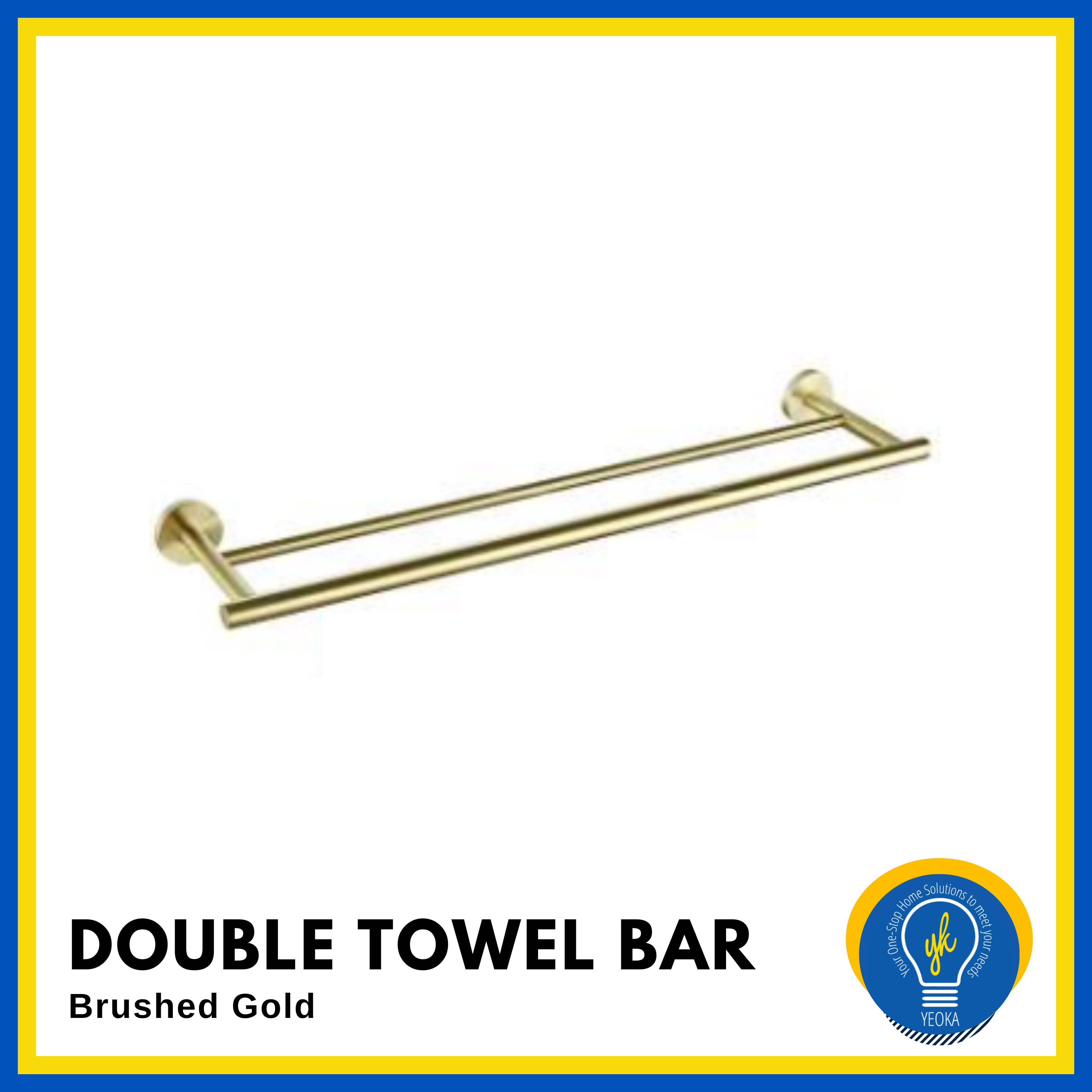 304 SS Double Towel Bar PBA-7112