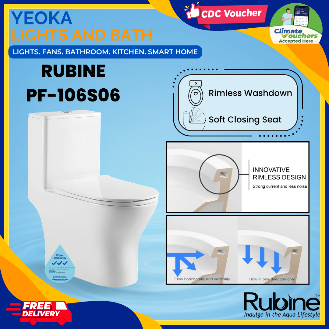 RUBINE PF-106S06 TOILET BOWL