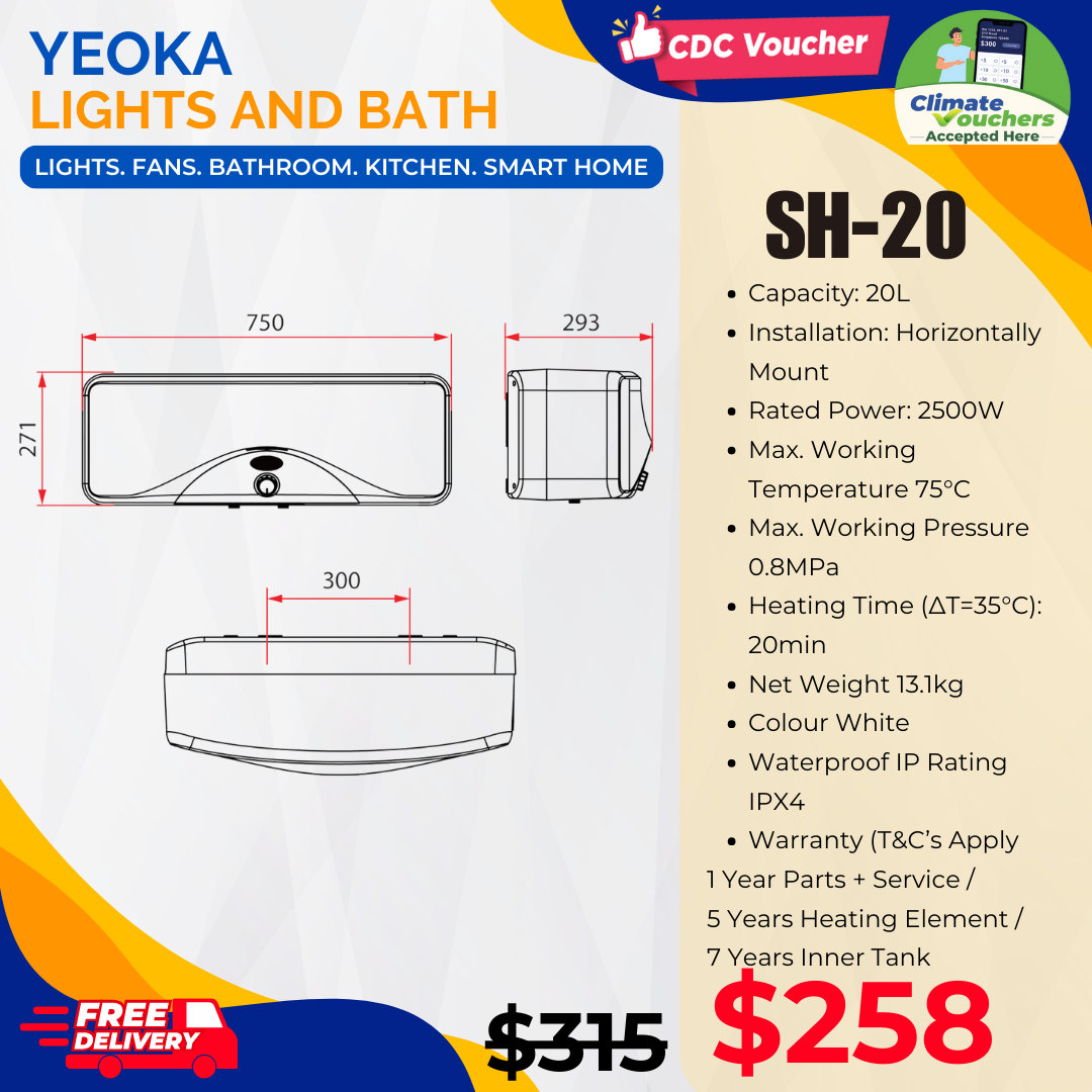 Rubine SH-20 Horizontal Storage Heater