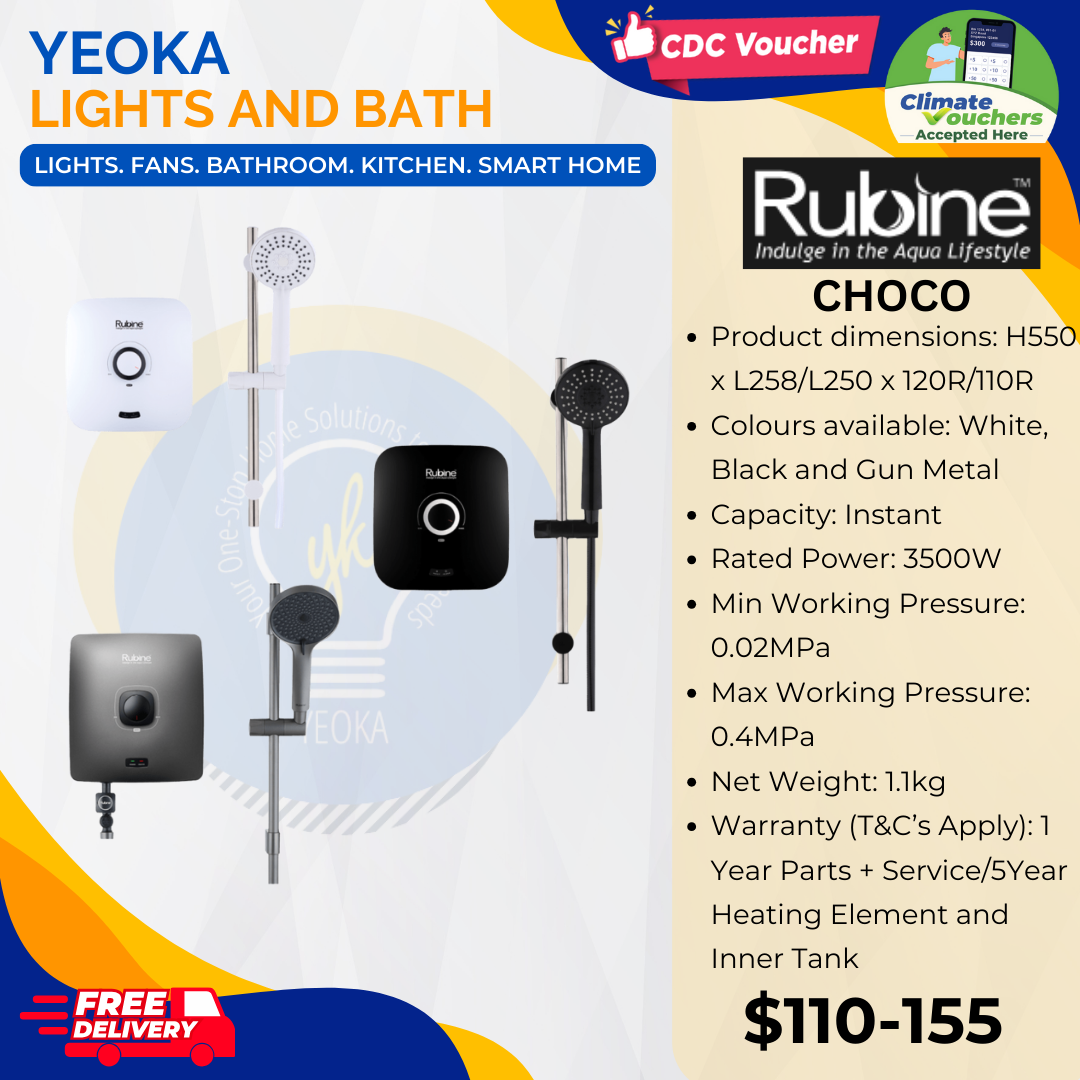 RUBINE INDUGE IN THE AQUA LIFESTYLE CHOCO [Electric water instant heater]