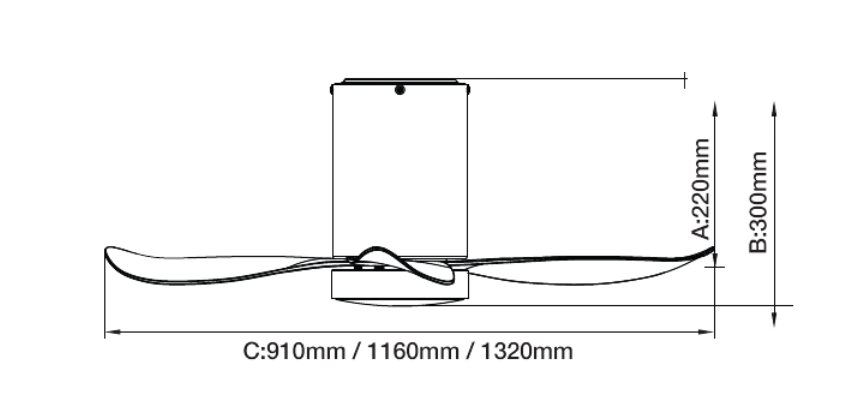 [FREE INSTALLATION] MOWE Helios 3 Smart Ceiling Fan | DC Motor | Dimmable 3 Tone LED Light | 36"/46"/52"