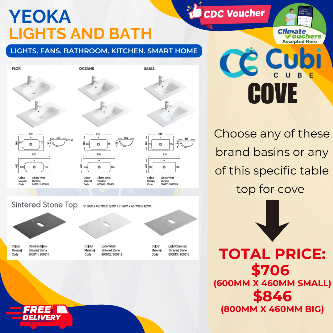 CUBI CUBE Cove Basin cabinet [Drawer series]
