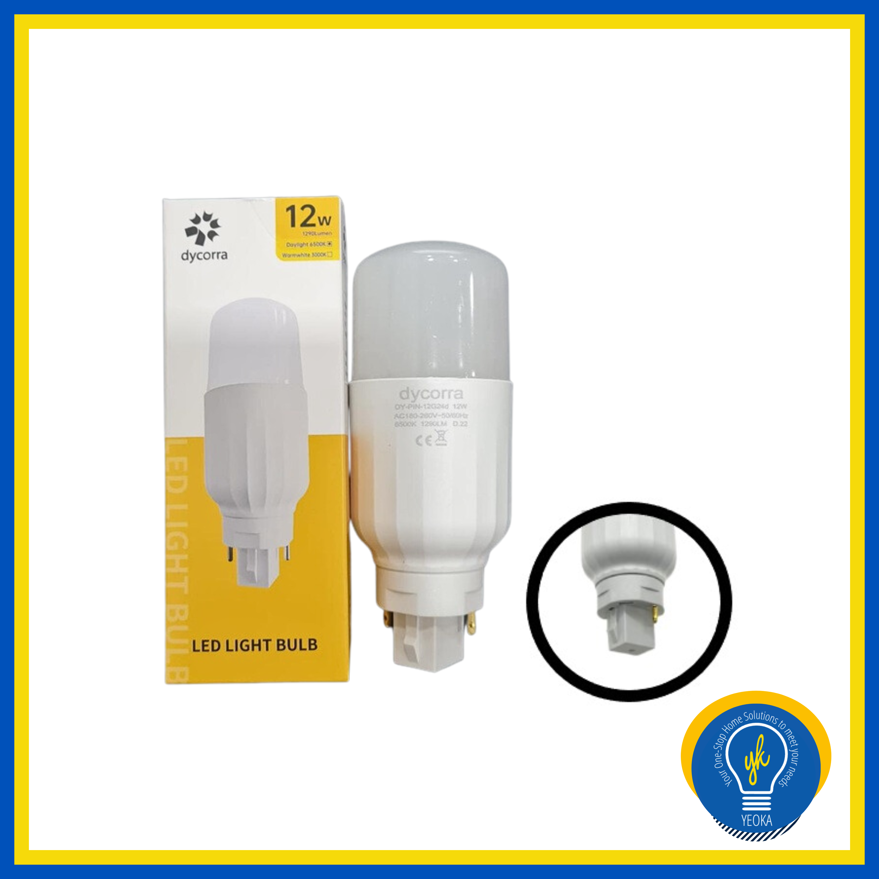 DYCORRA LED Pin Light Bulb G24d