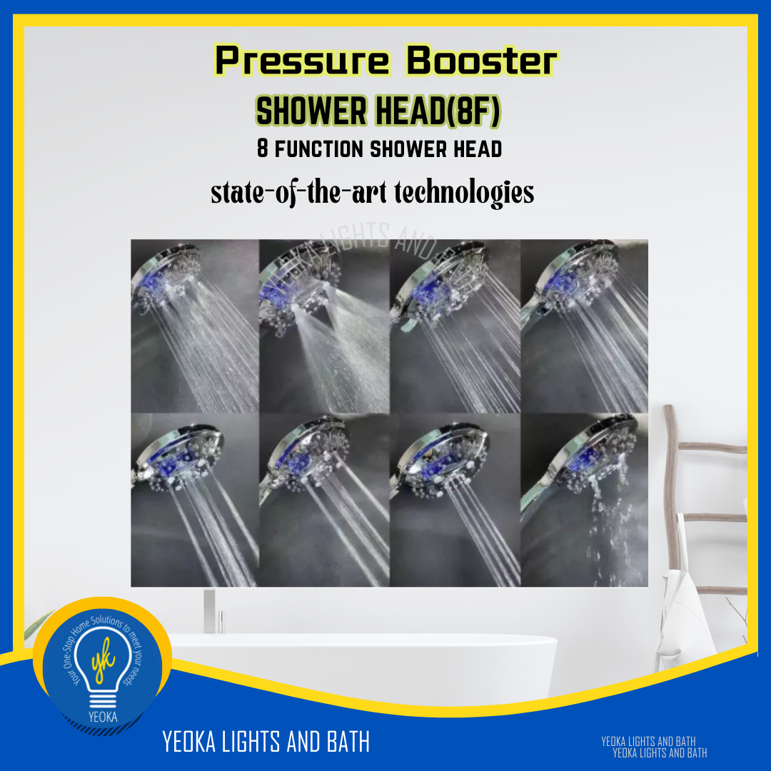 INNOVARE Hydropower Shower Head YKII-HS62868-BK