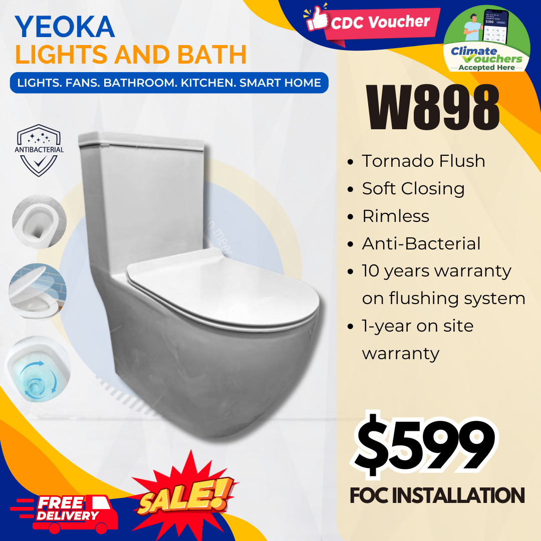 BARON Toilet Bowl W898 One-Piece Closet