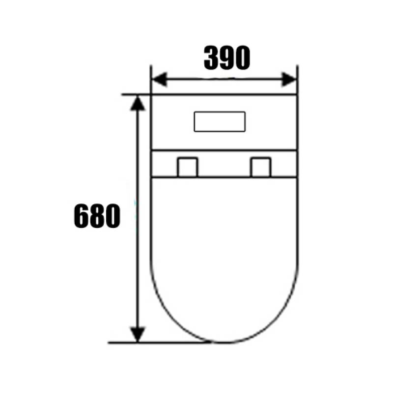 BARON Toilet Bowl W898 One-Piece Closet