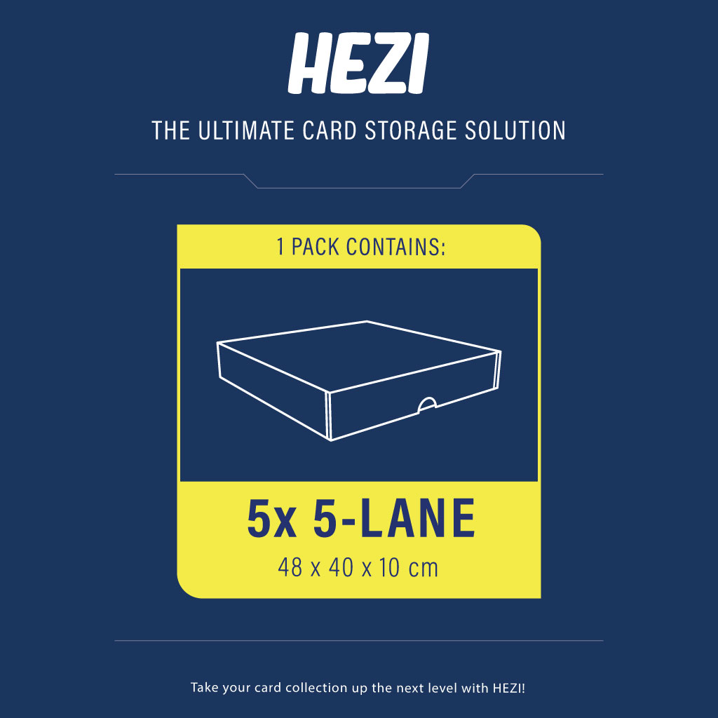 5 Lanes Card Storage Box