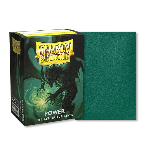 Dragon Shield 100 - Standard Deck Protector Sleeves - Dual Matte - Power