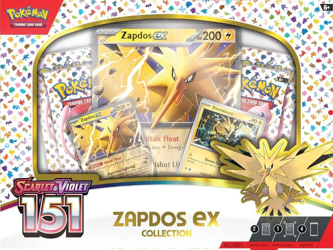 Pokemon TCG SV 151 Collection Zapdos EX Box