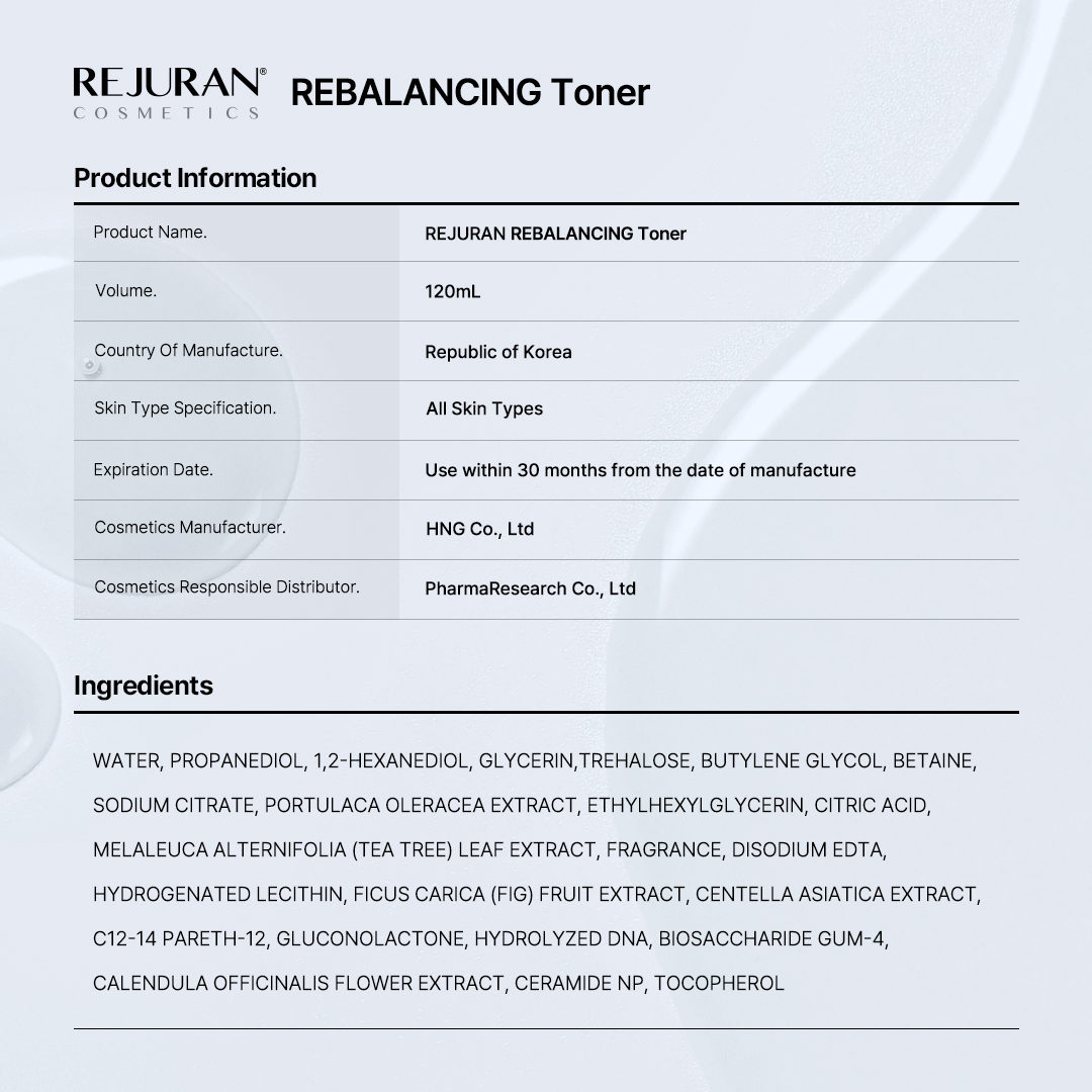 Rejuran® Rebalancing Toner 120mL