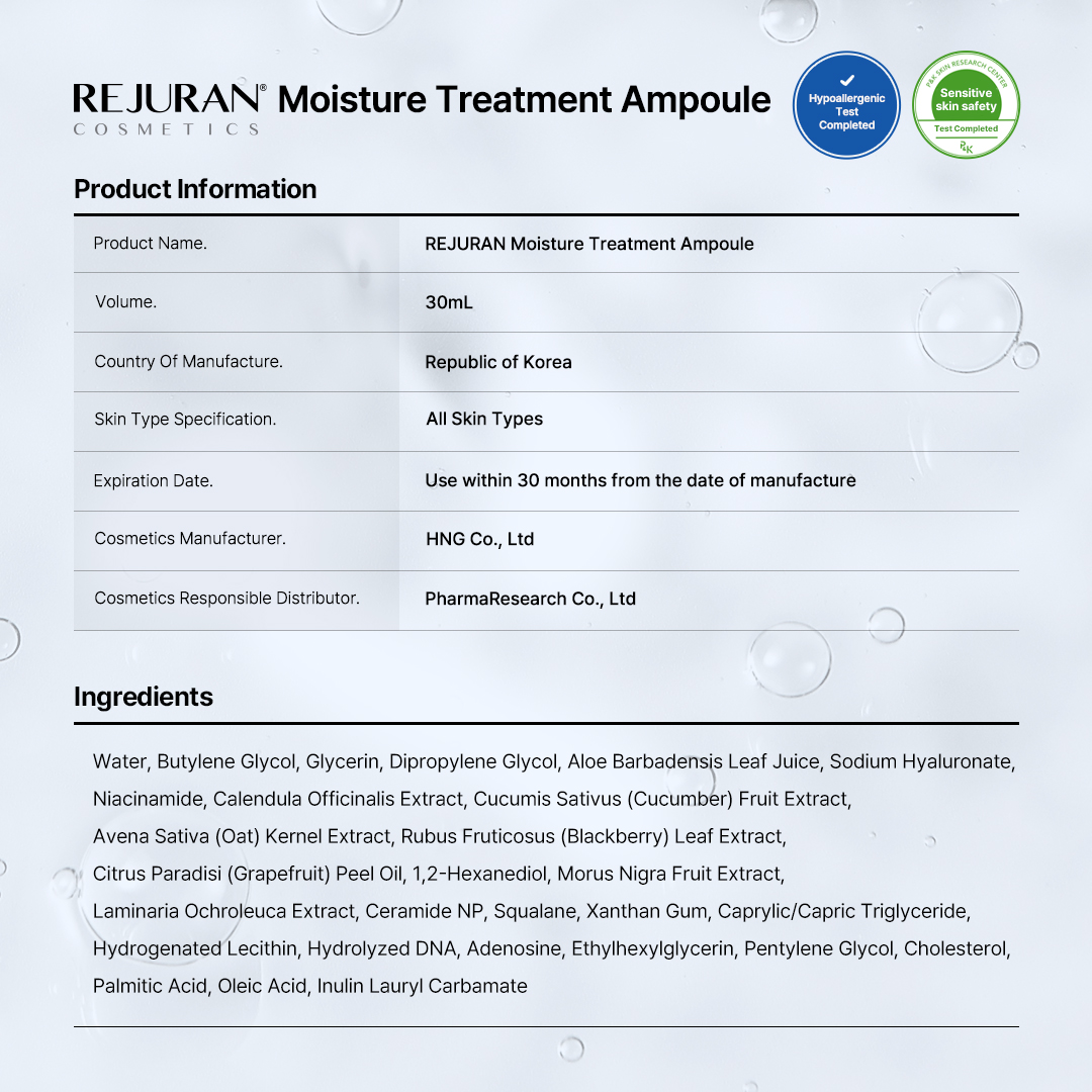 Rejuran® Moisture Treatment Ampoule 30mL