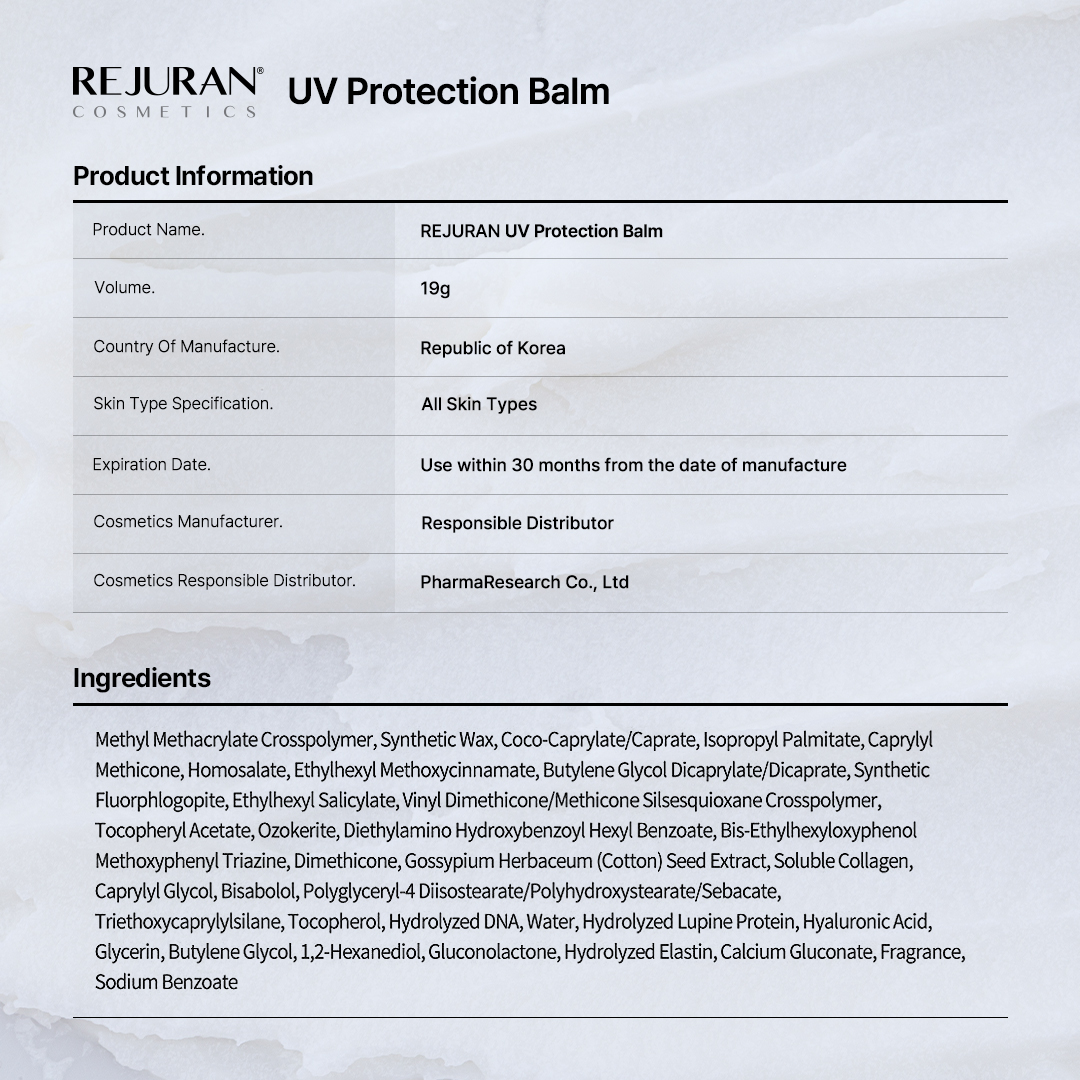 Rejuran® UV Protection Balm SPF50+ PA++++