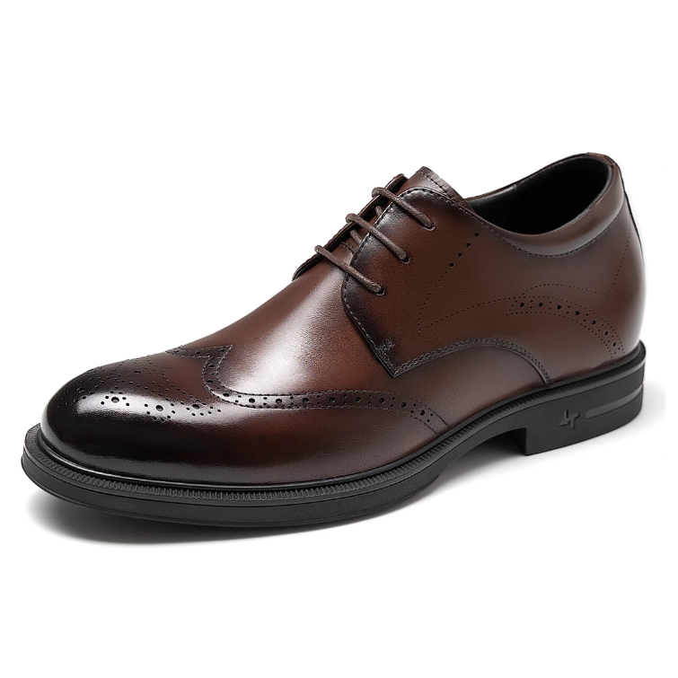 [Genuine Calf Leather] GIRAFFE x GOG Height Increasing Shoes Formal Dress Lace-up 6.5cm