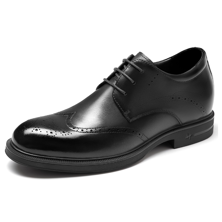 [Genuine Calf Leather] GIRAFFE x GOG Height Increasing Shoes Formal Dress Lace-up 6.5cm