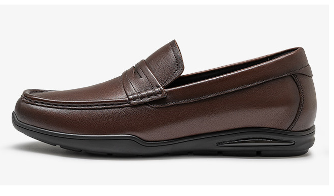 [Genuine Calf Leather] GIRAFFE x GOG Height Increasing Shoes Leather loafers Shoes Slip-On 5.5cm