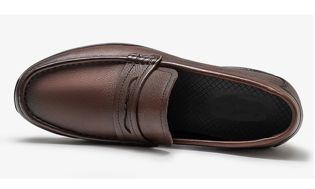 [Genuine Calf Leather] GIRAFFE x GOG Height Increasing Shoes Leather loafers Shoes Slip-On 5.5cm