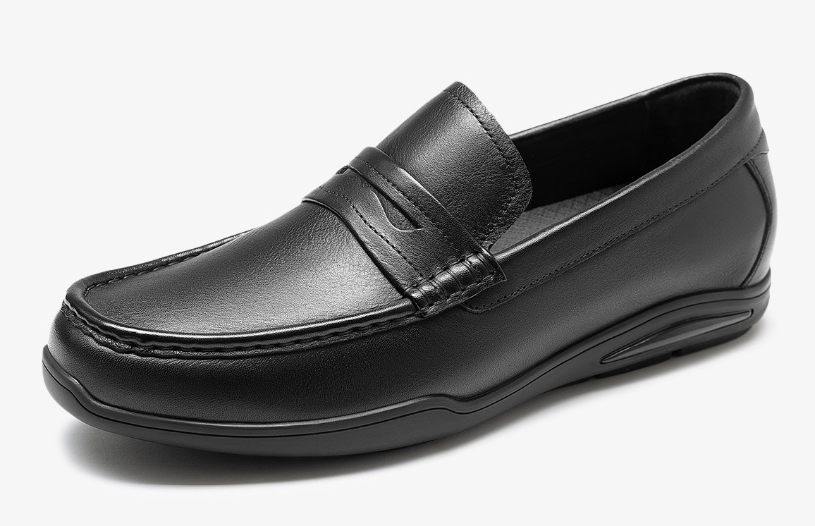 [Genuine Calf Leather] GIRAFFE x GOG Height Increasing Shoes Leather loafers Shoes Slip-On 5.5cm